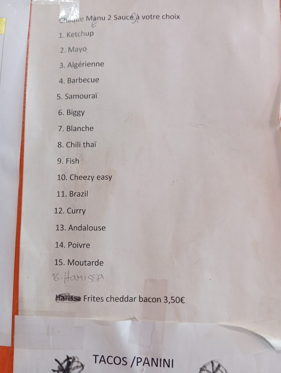 Menu Foody’S-7
