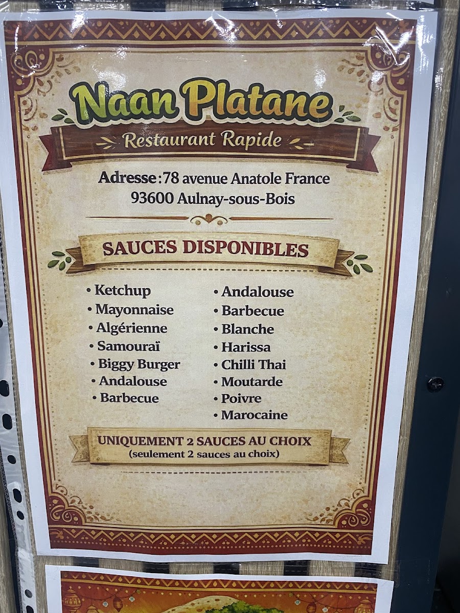 Menu Foody’S-9