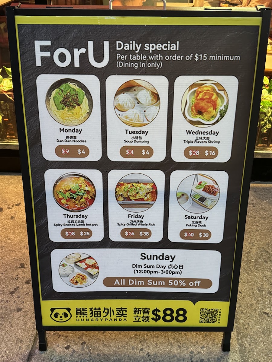 Menu For U-6