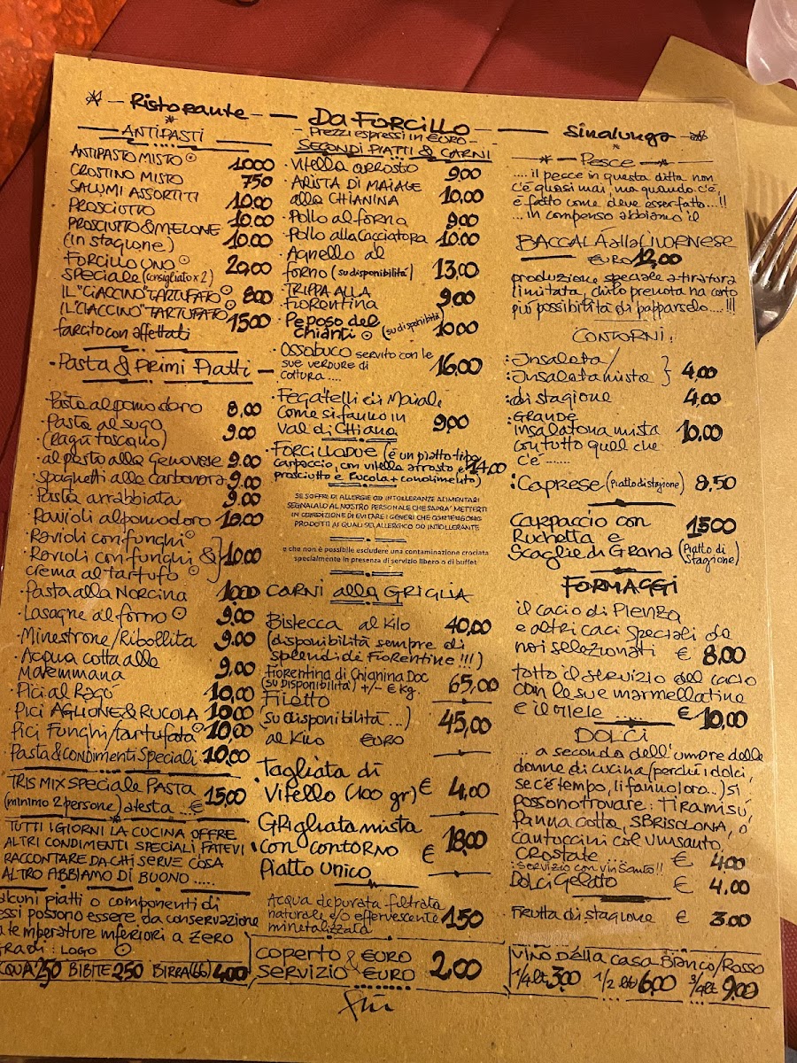 Menu Forcillo Ristorante Locanda & Camere-4