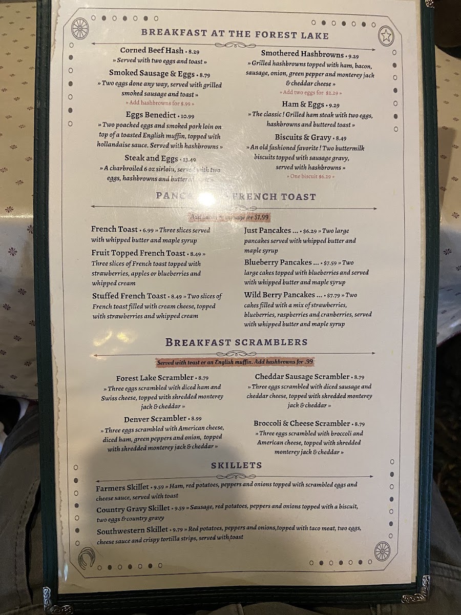 Menu Forest Lake Restaurant-9