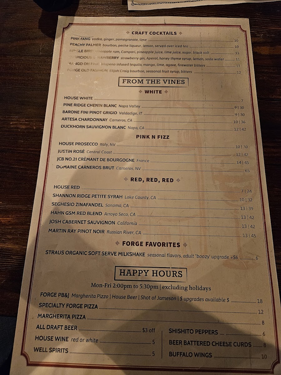 Menu Forge Napa-6