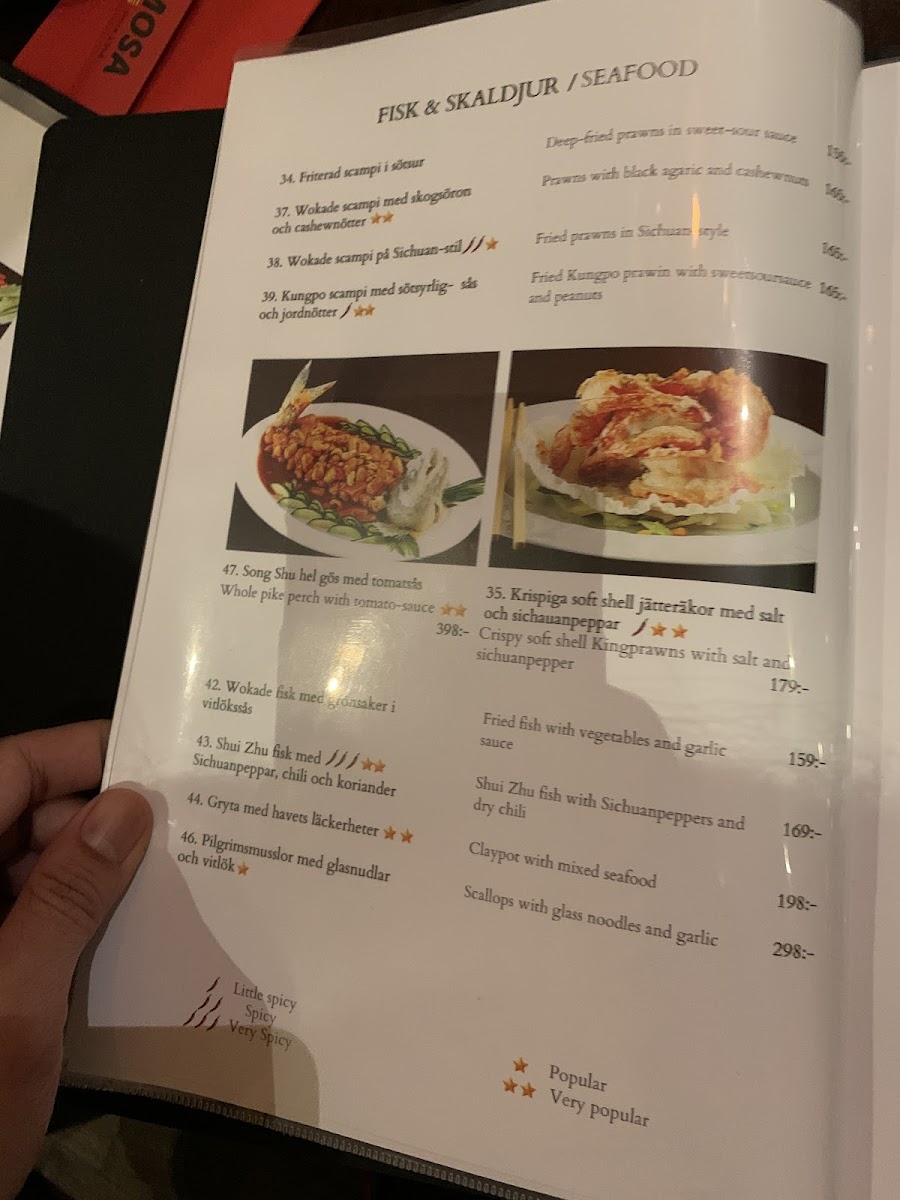 Menu Formosa Since 1968-10