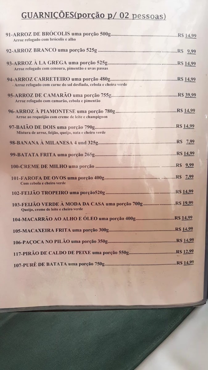 Menu Fortaleza Grill Restaurante-1