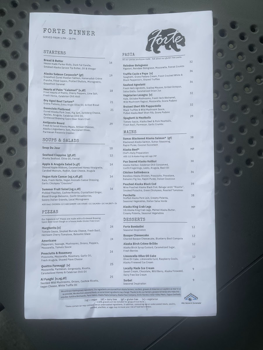 Menu Forte-4