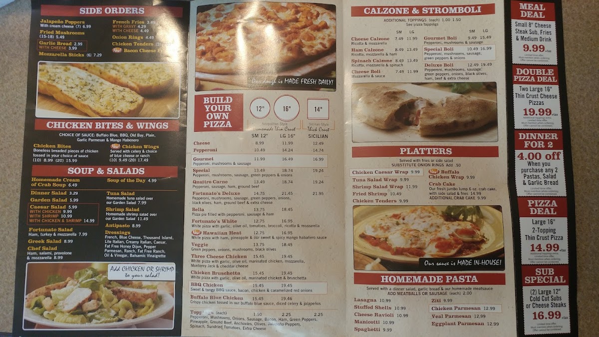 Menu Fortunato Brothers Pizza-1