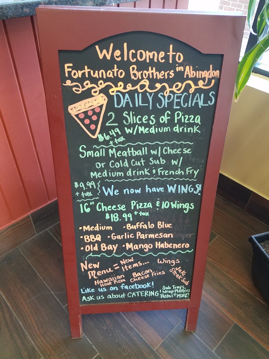 Menu Fortunato Brothers Pizza-2