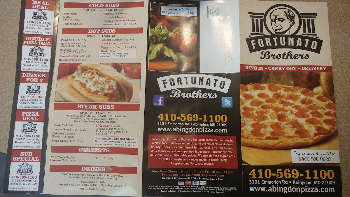 Menu Fortunato Brothers Pizza-3