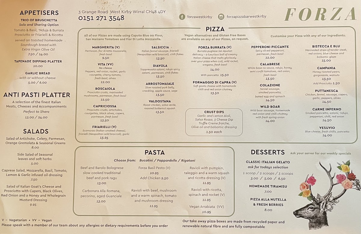 Menu Forza-1