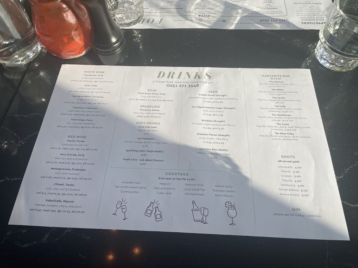 Menu Forza-5