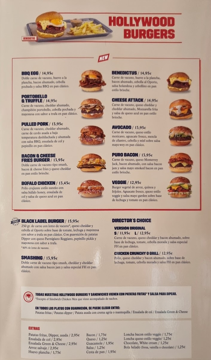 Menu Foster's Hollywood-2