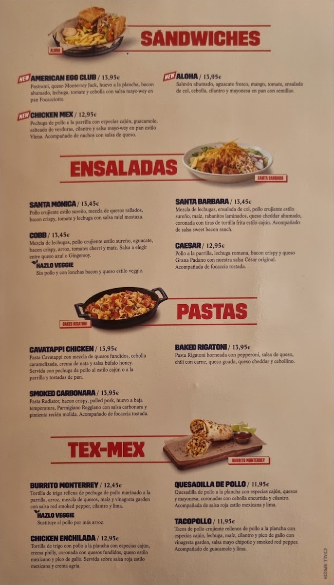 Menu Foster's Hollywood-4