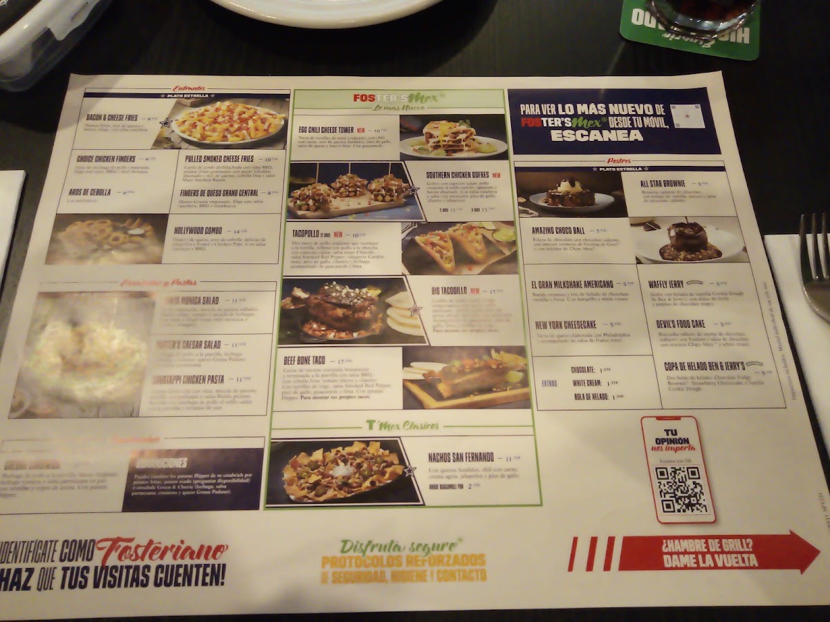 Menu Foster's Hollywood-5