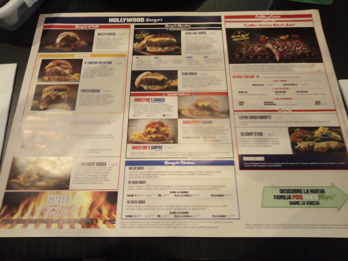 Menu Foster's Hollywood-7