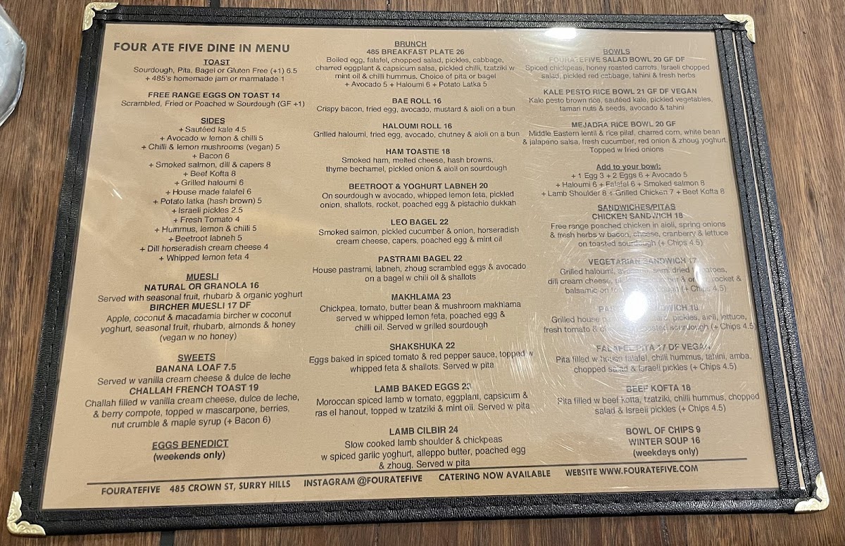 Menu Four Ate Five-5