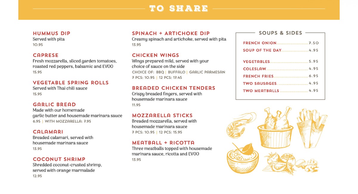 Menu Four Brothers Pizza Inn Restaurant-1