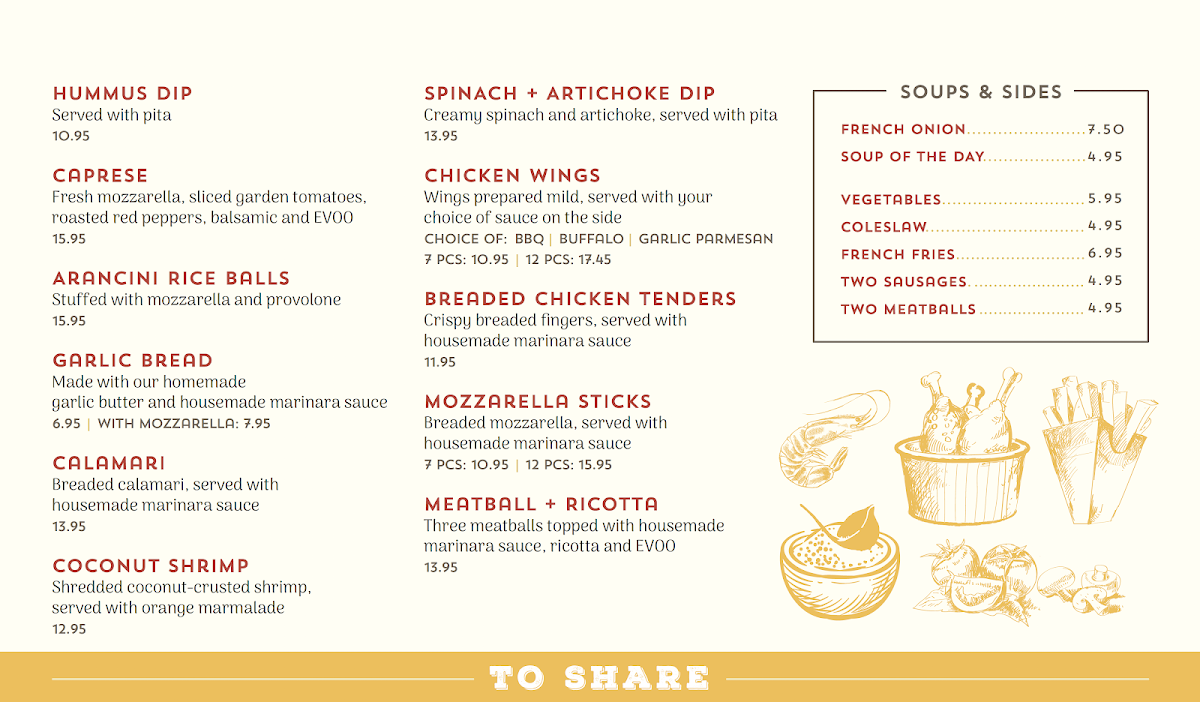 Menu Four Brothers Pizza Inn-1
