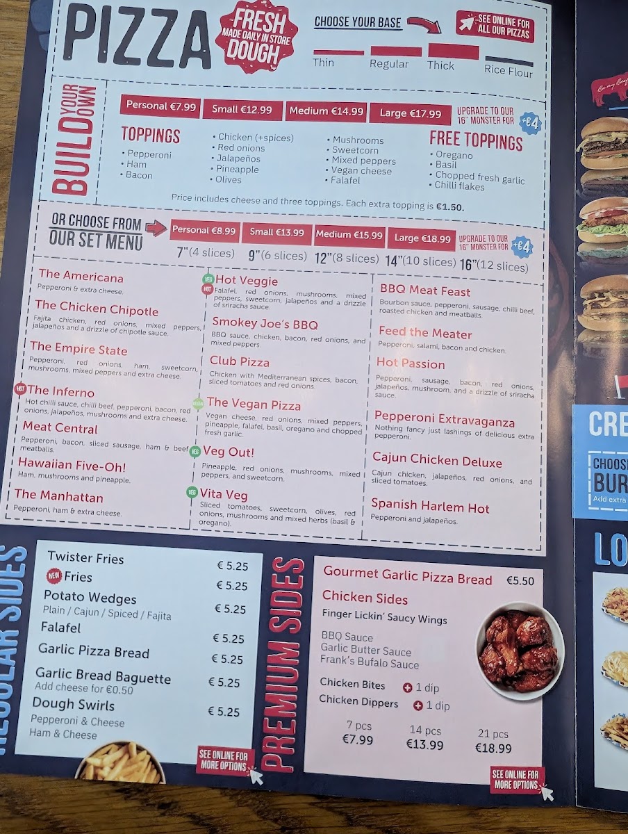 Menu Four Star Pizza Limerick-2
