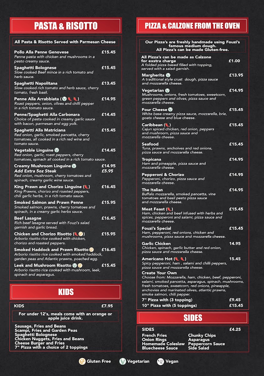 Menu Fouzi's Café Bar & Pizzeria-1