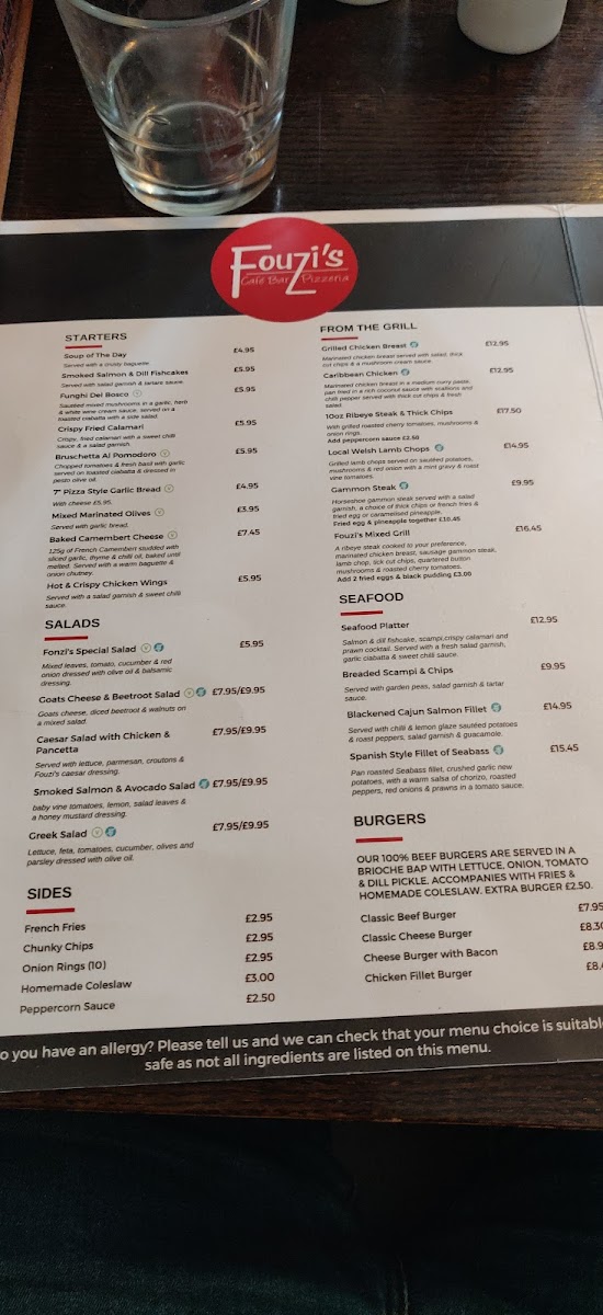 Menu Fouzi's Café Bar & Pizzeria-9