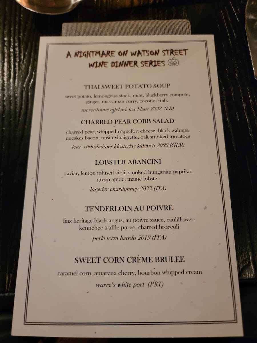 Menu Fox And Crow Bistro-5