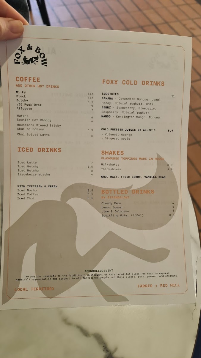 Menu Fox & Bow - Farrer-3