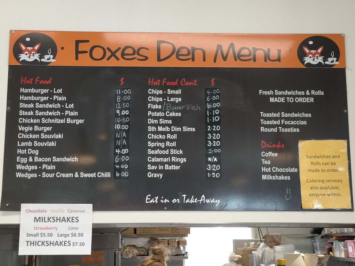 Menu Foxes Den Cafe-1
