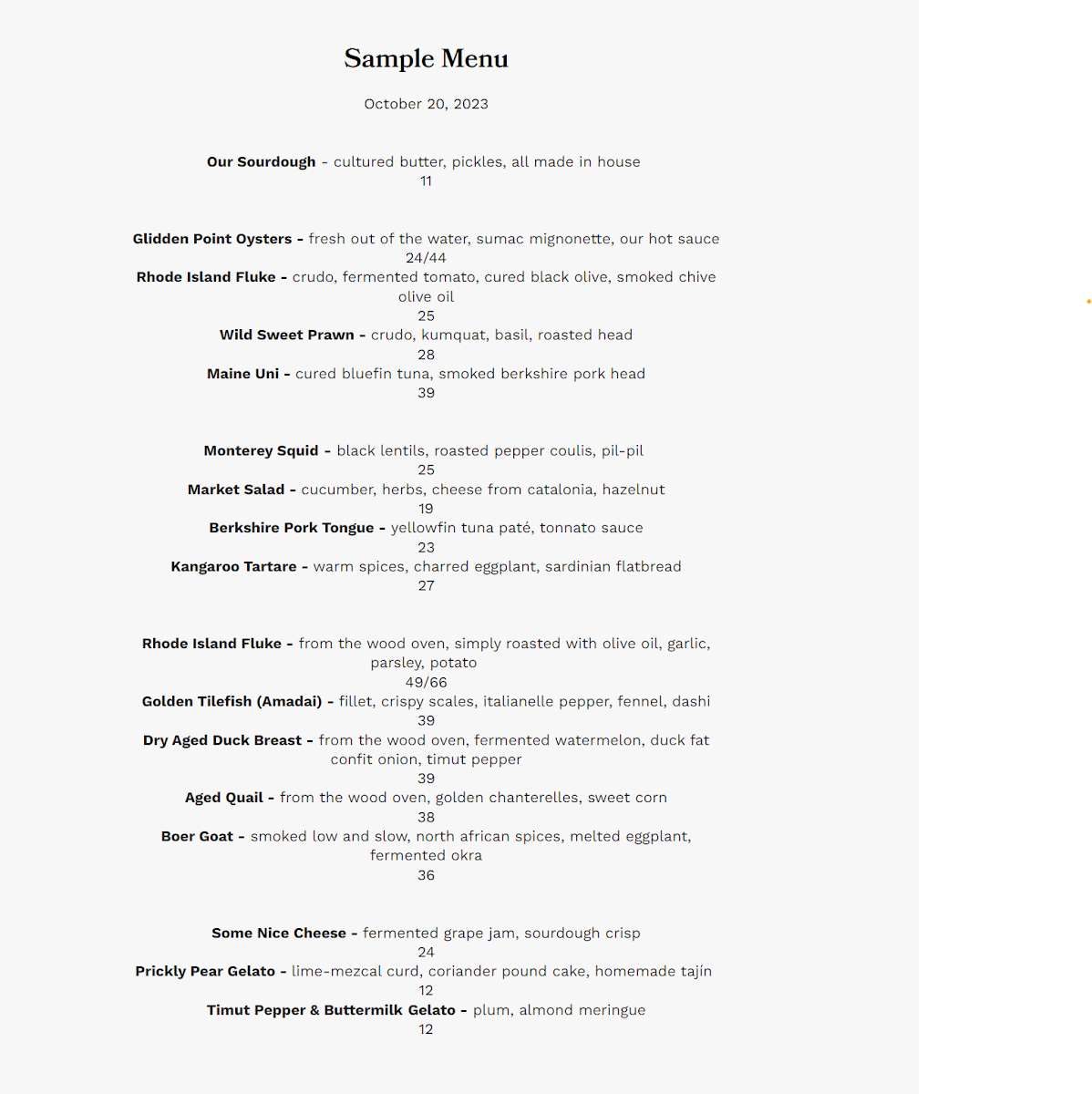 Menu Foxface Natural-10