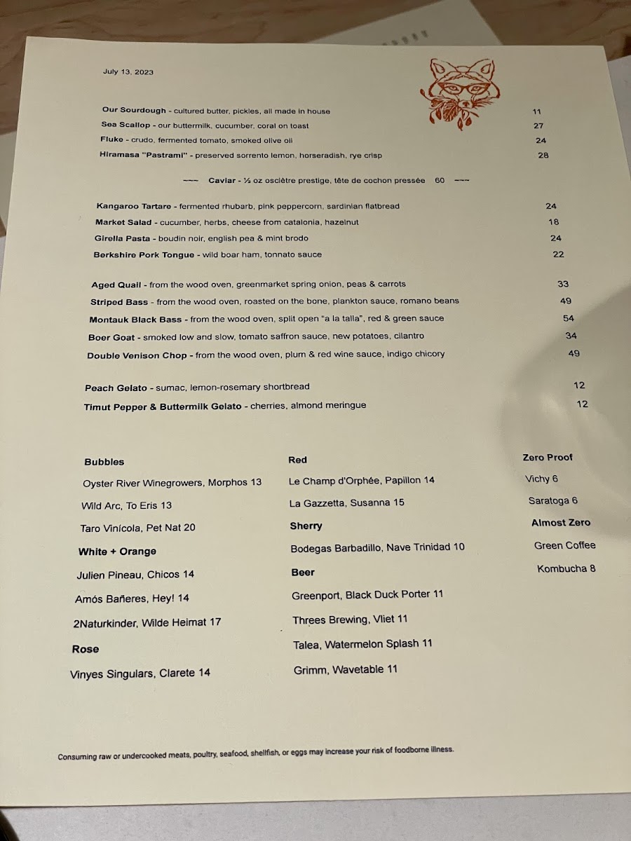 Menu Foxface Natural-4