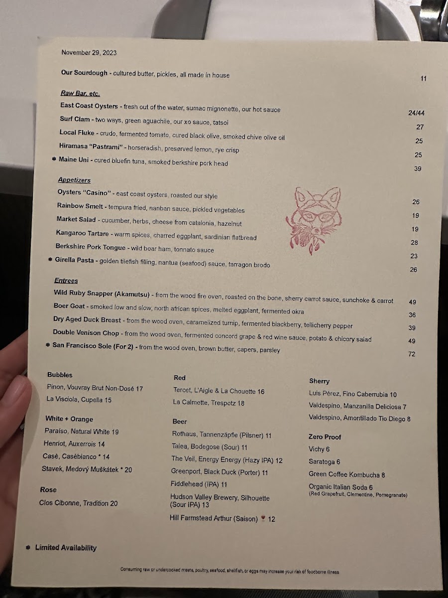 Menu Foxface Natural-5