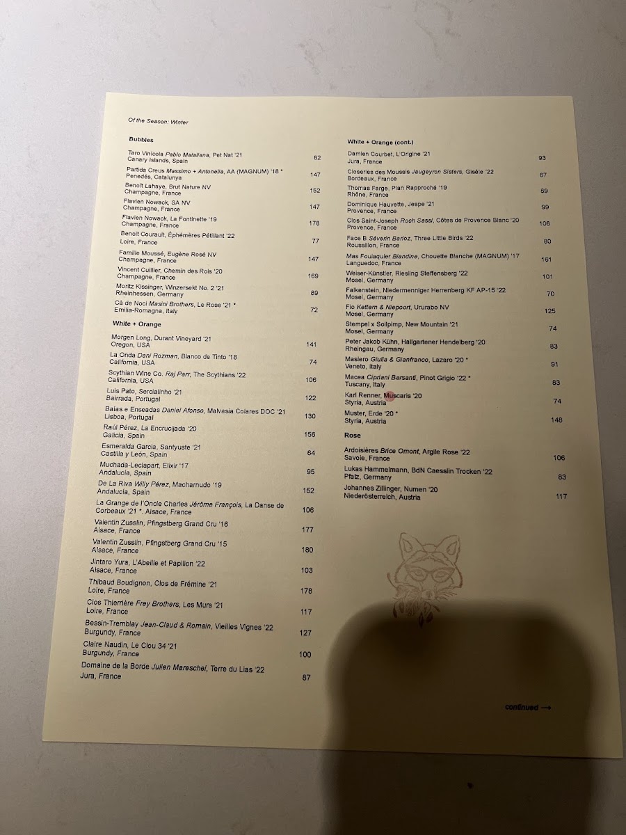 Menu Foxface Natural-6