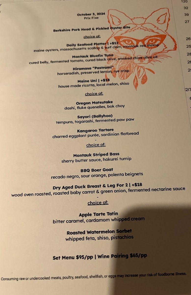 Menu Foxface Natural-7