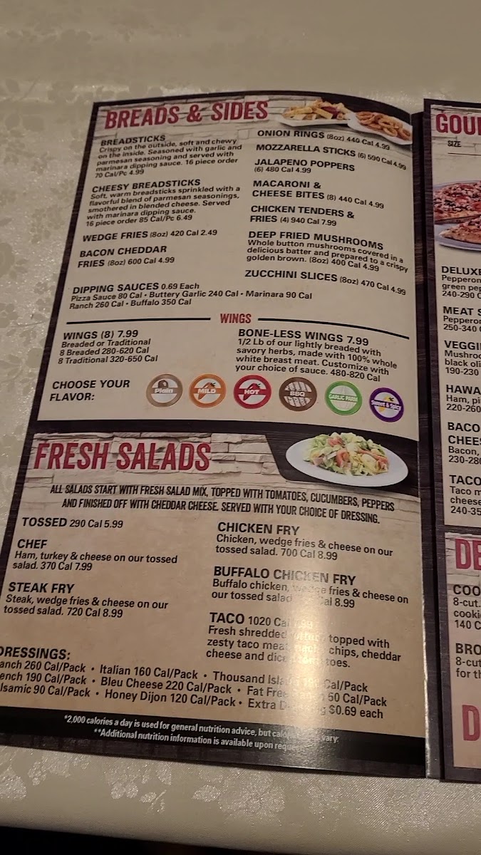 Menu Fox's Pizza Den Of Reynoldsville-2