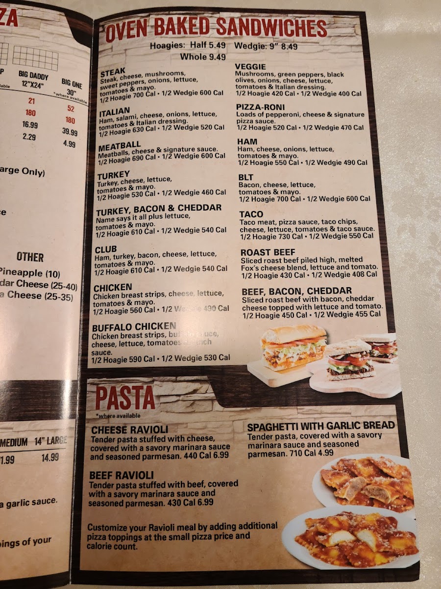 Menu Fox's Pizza Den Of Reynoldsville-4