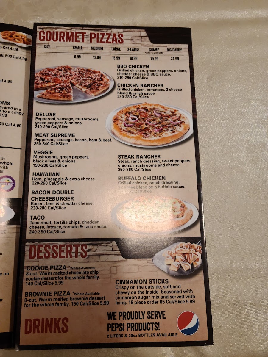 Menu Fox's Pizza Den Of Reynoldsville-5