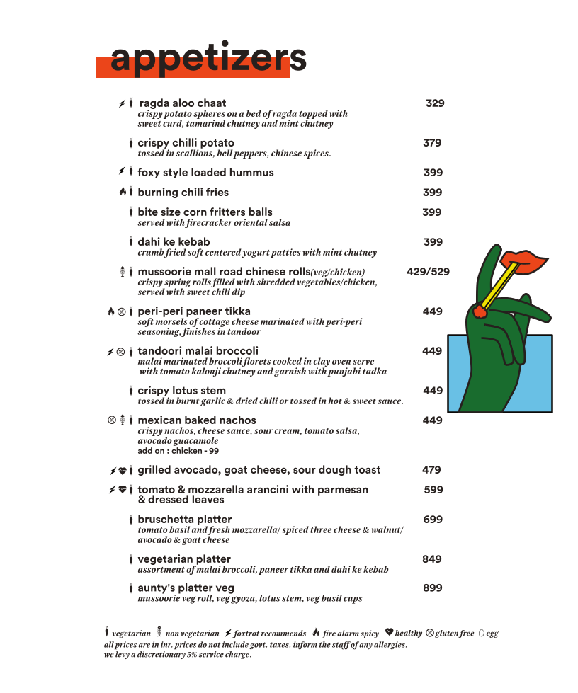 Menu Foxtrot Siliguri-3
