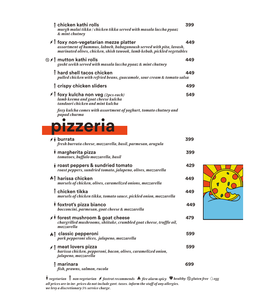 Menu Foxtrot Siliguri-6