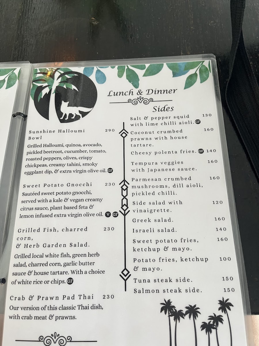 Menu Foxxy's Restaurant & Café-10