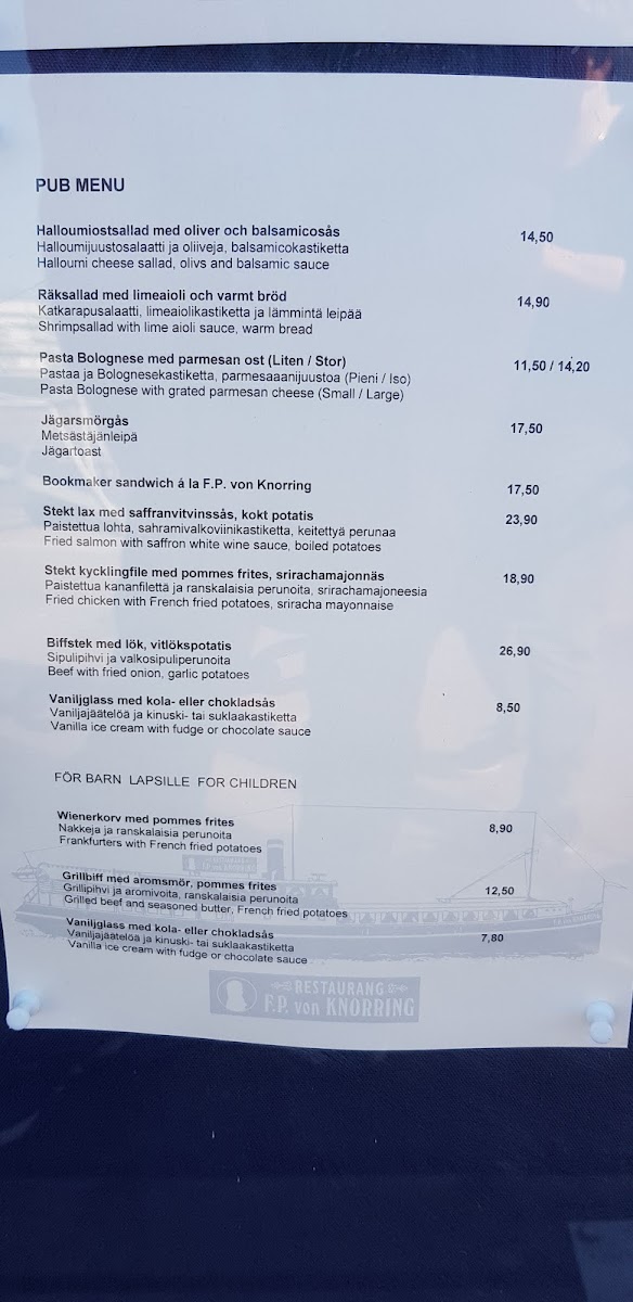 Menu F.p. Von Knorring-9