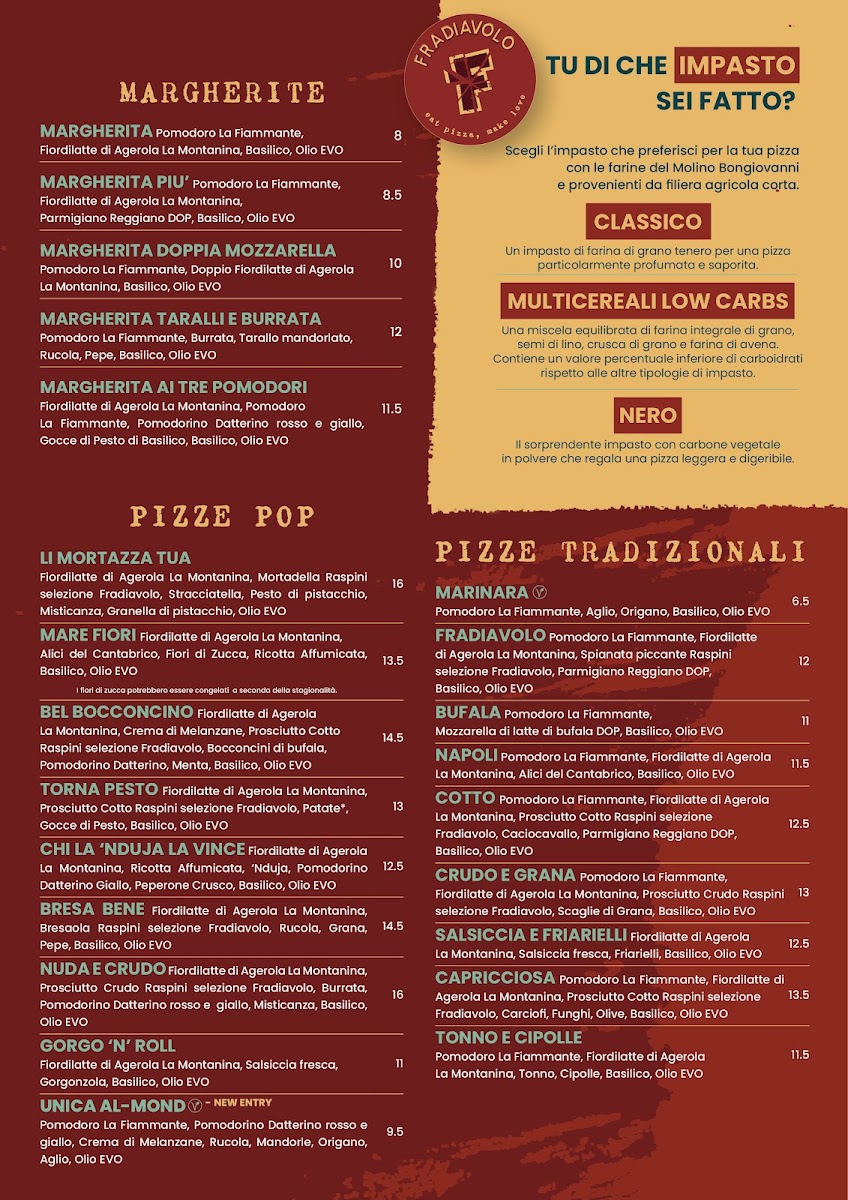 Menu Fradiavolo Pizzeria - Milano Isola-2