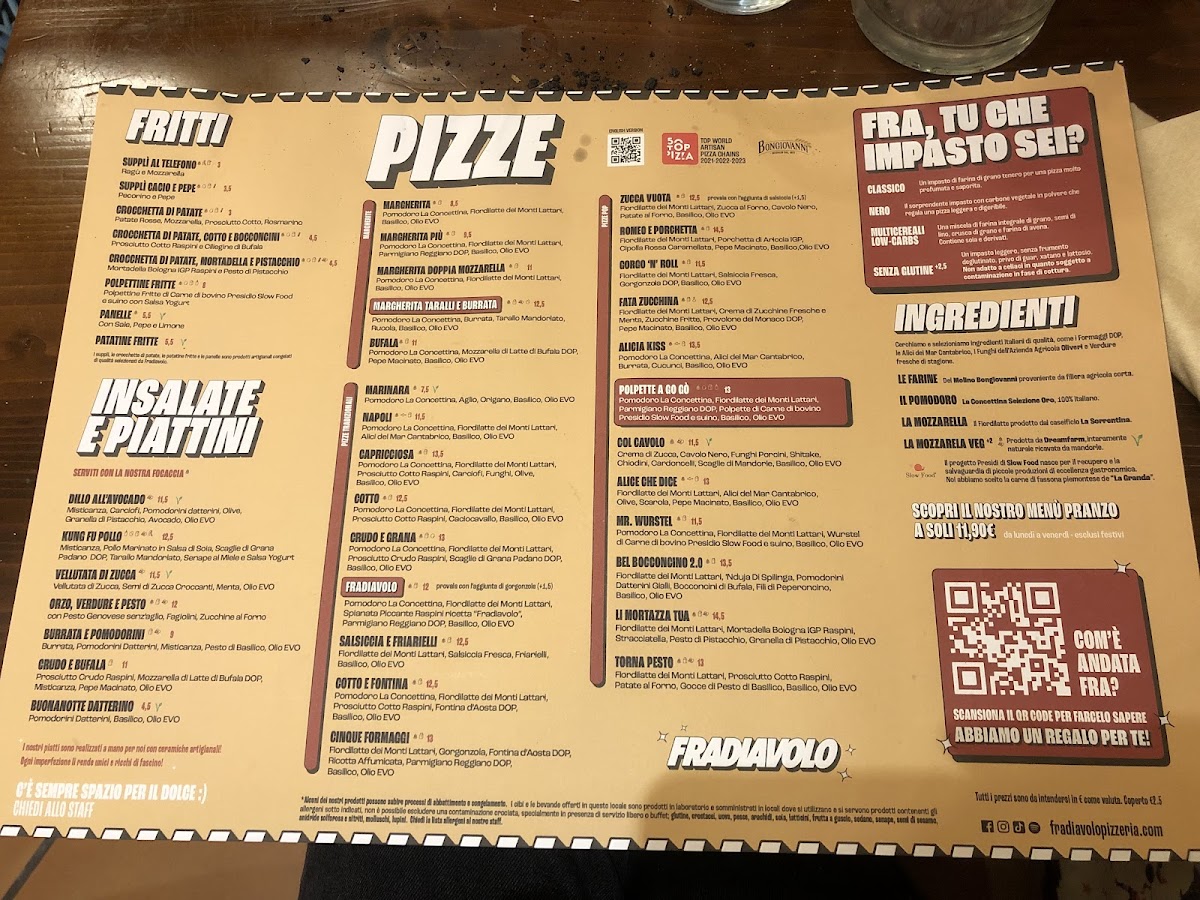 Menu Fradiavolo Pizzeria - Milano Isola-3