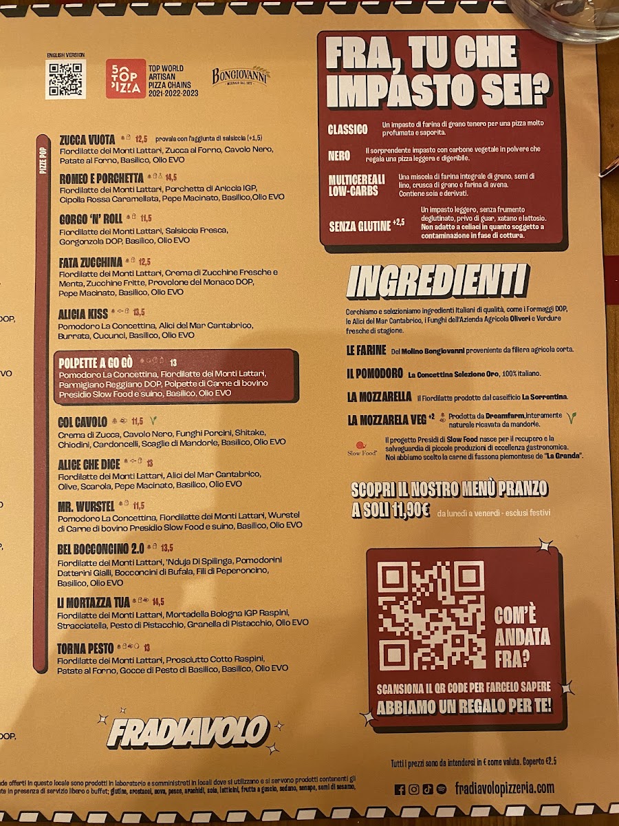 Menu Fradiavolo Pizzeria - Milano Isola-4