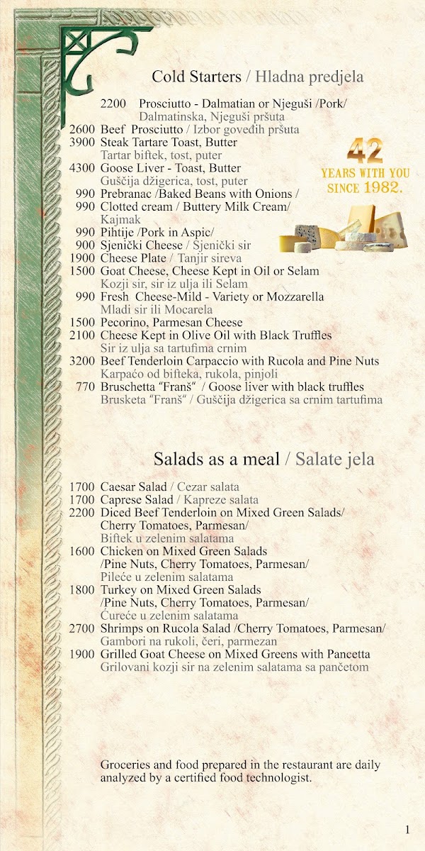 Menu Franš Restaurant Belgrade-10