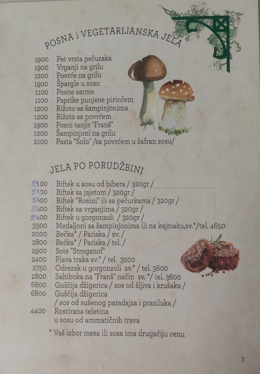 Menu Franš Restaurant Belgrade-6