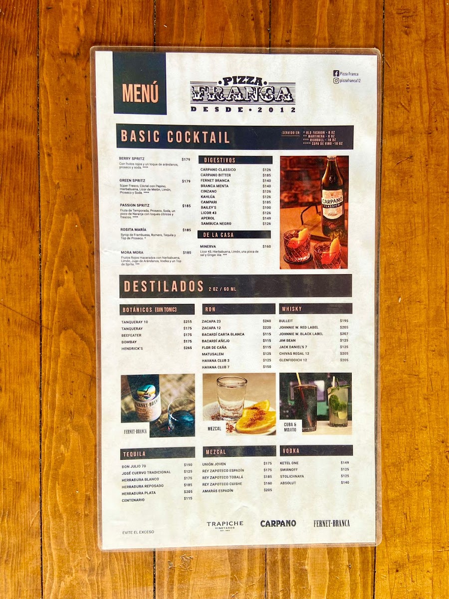 Menu Franca Bistro-2