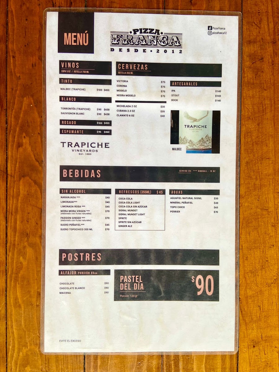 Menu Franca Bistro-4