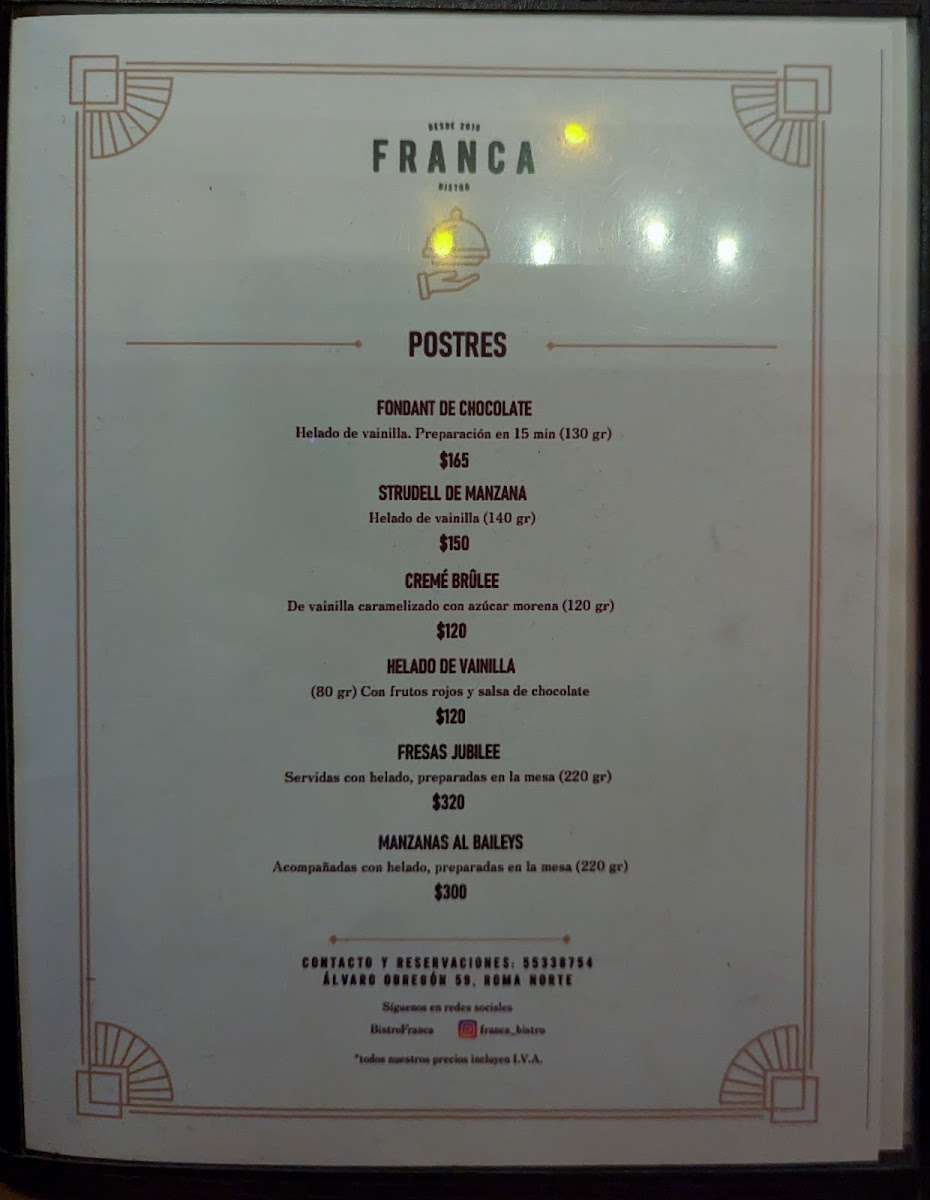 Menu Franca Bistro-6