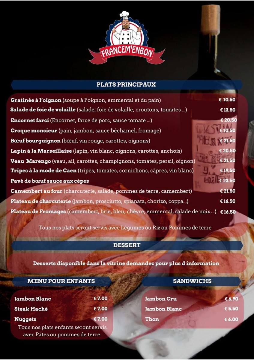 Menu France M'en Bon-1
