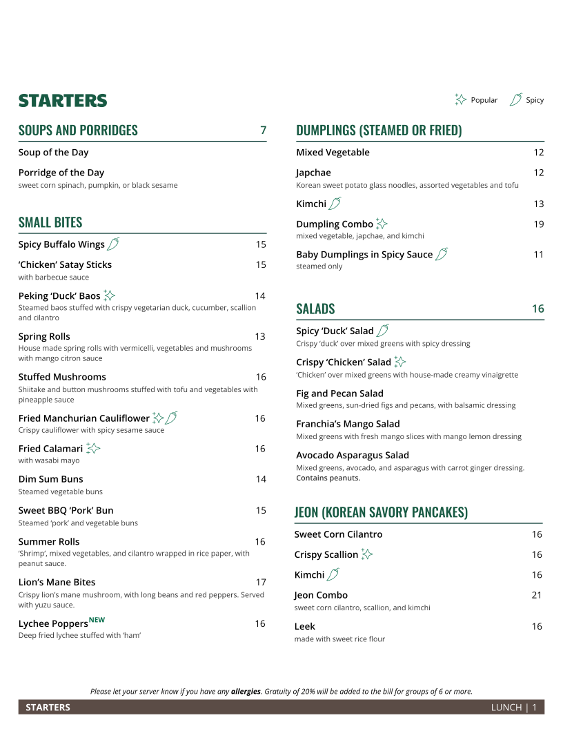 Menu Franchia Vegan Café-3