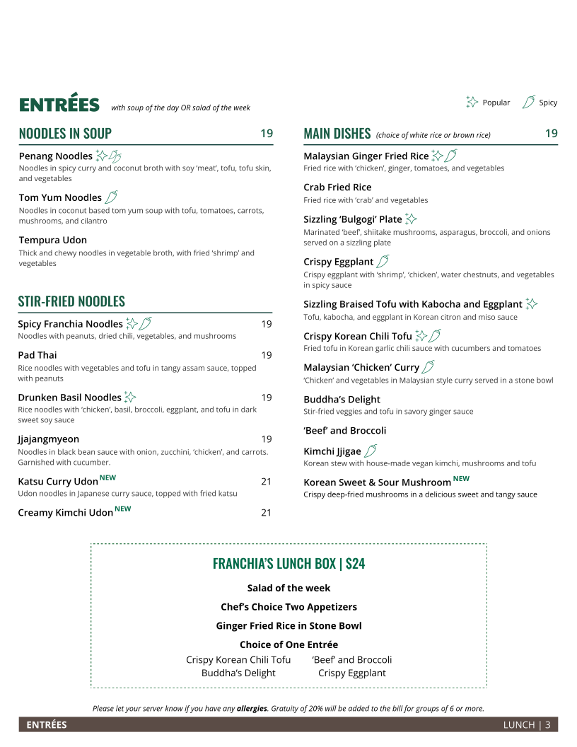 Menu Franchia Vegan Café-7